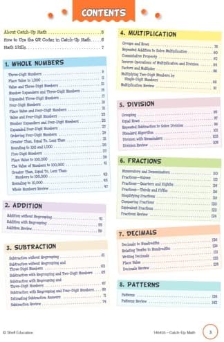 Catch-Up Math: 4th Grade by Teacher Created Materials