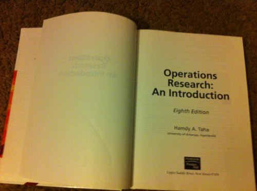 Operations Research: An Introduction by Hamdy A. Taha
