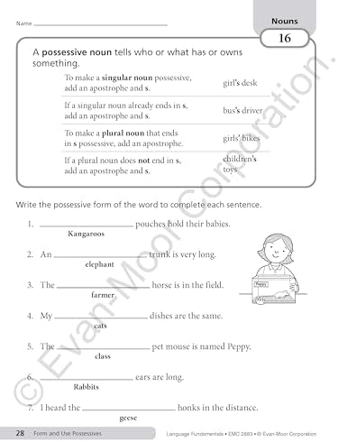 Evan-Moor Language Fundamentals, Grade 3 by Evan-Moor Educational Publishers
