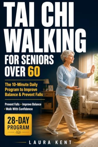 Tai Chi Walking for Seniors Over 60: The 10-Minute Indoor No-Fall Daily Method to Restore Balance, Build Confidence, and Move Safely at Home — A 28-Day Beginner Program by Laura Kent