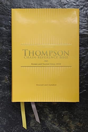 KJV, Thompson Chain-Reference Bible, Hardcover, Yellow Gold, Red Letter, Comfort Print by Zondervan