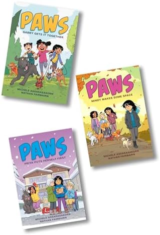 PAWS: Best Friends Fur-Ever Boxed Set (Books 1-3): Gabby Gets It Together, Mindy Makes Some Space, Priya Puts Herself First (A Graphic Novel Boxed Set) by Nathan Fairbairn