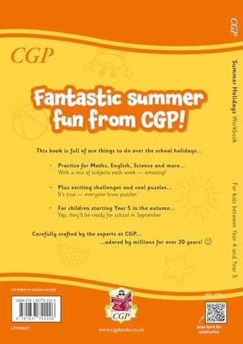 Coordination Group Publications Ltd (CGP) CGP Summer Holidays Activity Workbook - for kids between Year 4 and Year 5 (ages 8-9) (CGP Summer Holiday Workbooks). by CGP Books