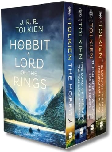 The Hobbit & The Lord of the Rings Boxed Set by J.R.R. Tolkien (The Hobbit; The Fellowship of the Ring; The Two Towers; The Return of the King) – Complete Fantasy Collection by J.R.R. Tolkien