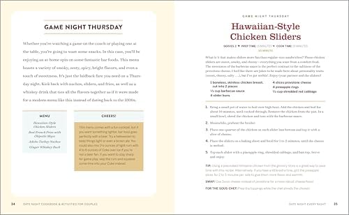 Date Night Cookbook and Activities for Couples: Recipes and Games for a Romantic Night In by Crystal Schwanke