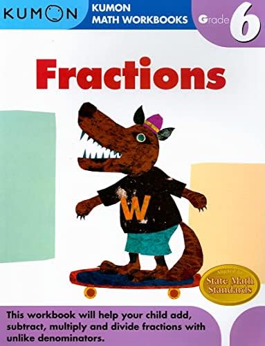Kumon Grade 6 Fractions (Kumon Math Workbooks) by Kumon Publishing