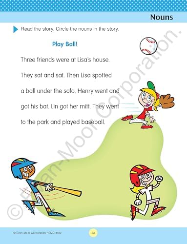 Evan-Moor Language Skills, Grade 2 Workbook: At-Home Tutor, Nouns, Verbs, Adjectives, Parts of Speech, Word Families (At-Home Tutor: Reading & Language) by Evan-Moor Educational Publishers