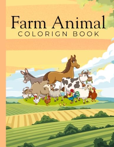 Farm Animal Coloring Book by Keira N Putman