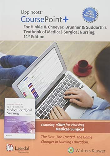 Lippincott CoursePoint+ Enhanced for Brunner & Suddarth's Textbook of Medical-Surgical Nursing by Dr. Janice L Hinkle PhD RN CNRN