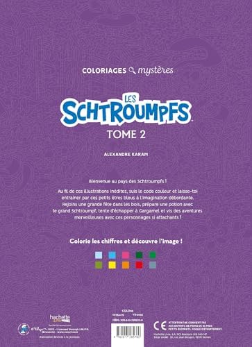 Coloriages mystères - Schtroumpfs Tome 2 by Alexandre Karam