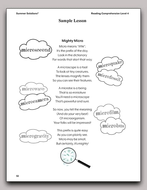 Summer Solutions Reading Comprehension Level 4 by SUMMER SOLUTIONS. MINUTES A DAY - MASTERY FOR A LIFETIME!