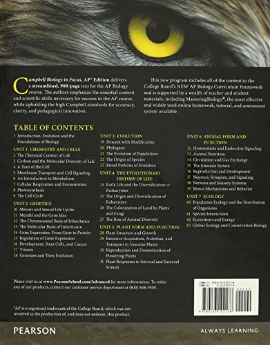 CAMPBELL BIOLOGY IN FOCUS,AP E by URRY ET AL