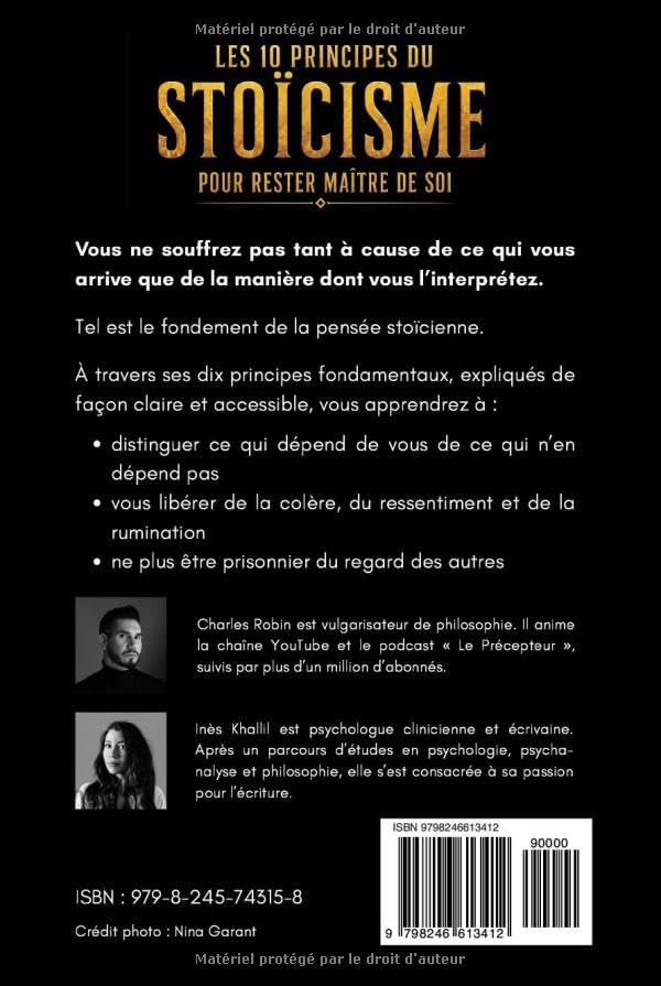 Les 10 principes du Stoïcisme pour rester maître de soi (French Edition) by Charles Robin