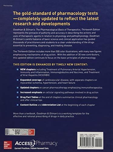 Goodman and Gilman's The Pharmacological Basis of Therapeutics, 13th Edition by Laurence Brunton