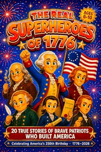 The REAL Superheroes of 1776: An America 250 Book for Kids — 20 True Stories of Brave Patriots Who Built the USA (1776–2026) by Smart Readers