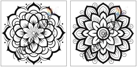 Mini Mandalas: Pocket Size Adult Coloring Book Featuring 50 Easy and Relaxing Mandala Designs by Morgana Skye
