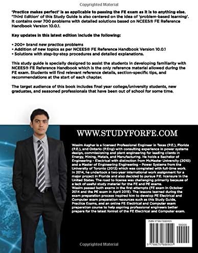 Study Guide for Fundamentals of Engineering (FE) Electrical & Computer CBT Exam: Practice over 700 solved problems with detailed solutions based on NCEES® FE Reference Handbook Version 10.0.1 by Wasim Asghar PE