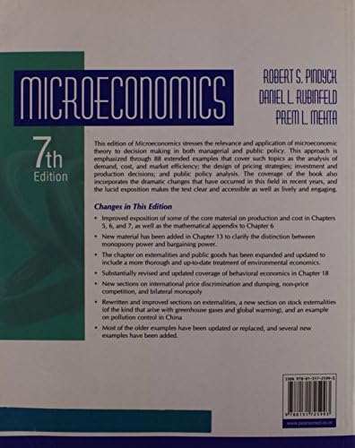 Microeconomics, 7th Edition by Robert S. Pindyck