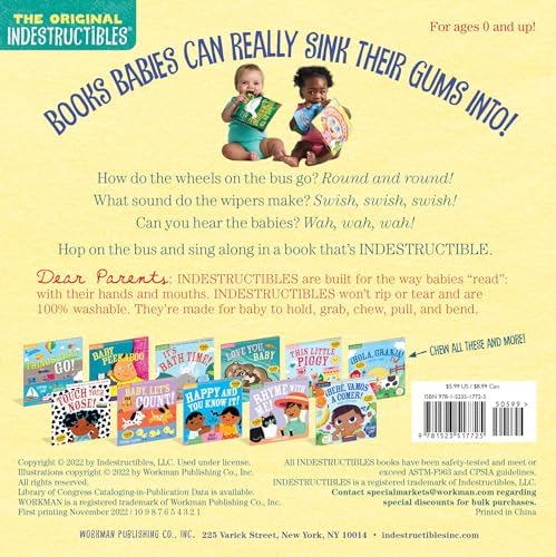 Indestructibles (The Original): The Wheels on the Bus: Chew Proof · Rip Proof · Nontoxic · 100% Washable (Book for Babies, Newborn Books, Safe to Chew) by Amy Pixton