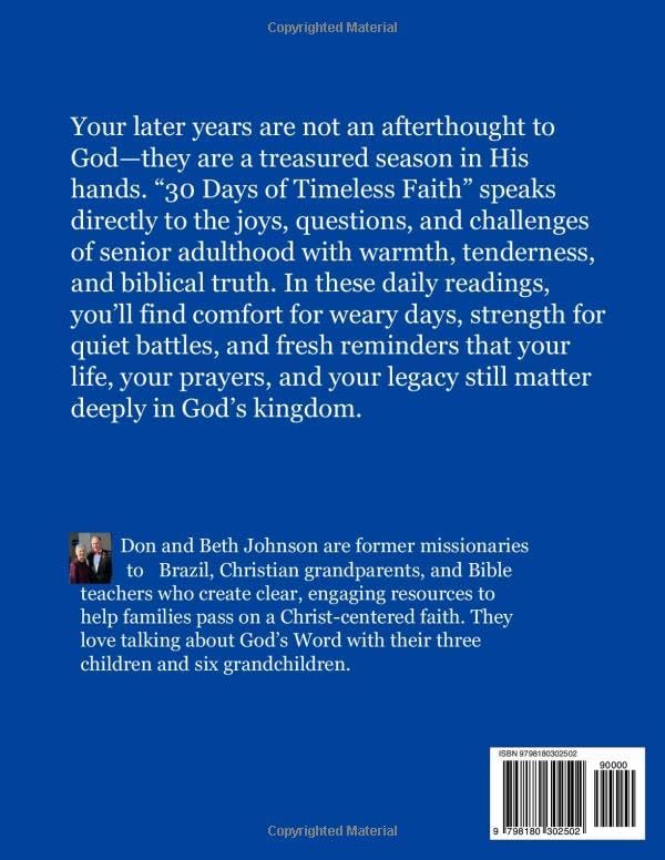 30 Days of Timeless Faith: A Devotional for Senior Adults by Don Johnson