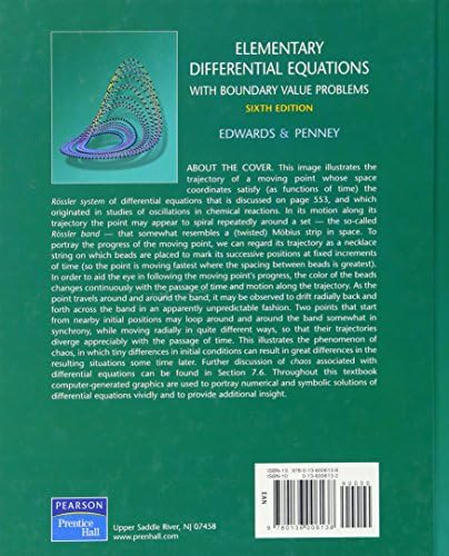 Elementary Differential Equations with Boundary Value Problems (6th Edition) by C. Henry Edwards