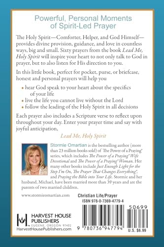 Lead Me, Holy Spirit Book of Prayers: Longing to Hear the Voice of God by Stormie Omartian