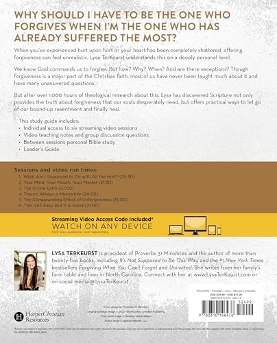 Forgiving What You Can't Forget Bible Study Guide plus Streaming Video: Discover How to Move On, Make Peace with Painful Memories, and Create a Life That's Beautiful Again by Lysa TerKeurst