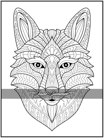 100 Animals: An Adult Coloring Book with Lions, Elephants, Owls, Horses, Dogs, Cats, and Many More! by Jade Summer