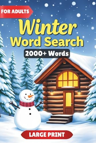 Winter Word Search: 84 Puzzles with 2000+ Words for Teens, Adults and Seniors (Large Print Word Search Series) by James Riverwood