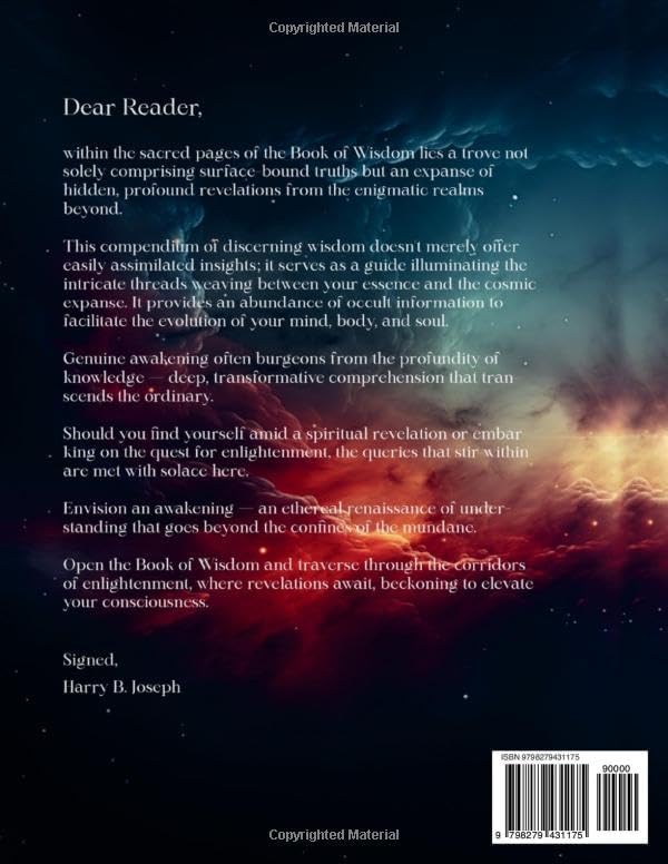 Book Of Wisdom Volime 1 by HARRY BLAINE JOSEPH