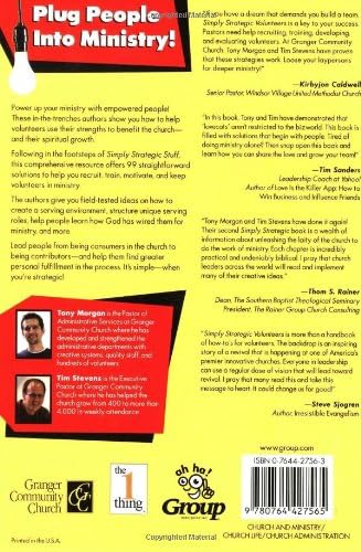 Simply Strategic Volunteers: Empowering People For Ministry by Group Publishing