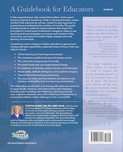 Creating & Sustaining Civility in Nursing Education, Third Edition by Cynthia Clark