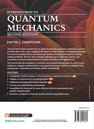 Introduction to Quantum Mechanics (2nd Edition) Paperback Economy edition by. David J. Griffiths by David J. Griffiths