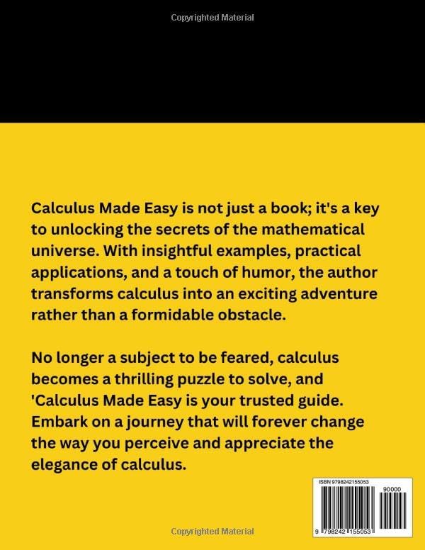 Calculus Made Easy: 2026 New Edition by Silvanus P. Thompson