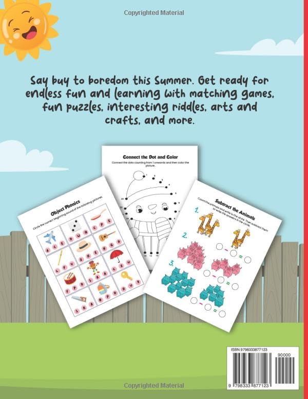 Summer Time Fun Activity Workbook For Grade 1-2: Activity Book For Early Learners | Mathematics, English, Science, Logic, And Arts| Educational Fun Activities And Exercises by AGI Publishers