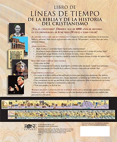 Libro de líneas de tiempo de la Biblia y de la historia del Cristianismo (Spanish Edition) by Rose Publishing