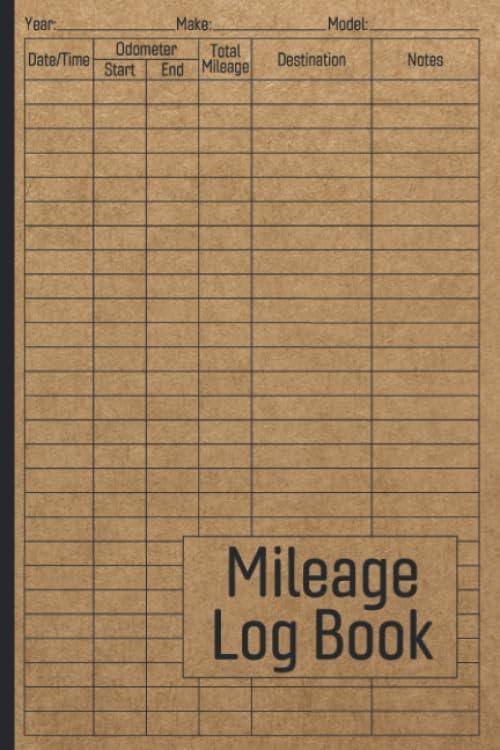 Mileage Log Book: Vehicle Mileage Journal for Business or Personal Taxes / Automotive Daily Tracking Miles Record Book / Odometer Tracker Logbook / Automobile, Truck Or Car Owner Gift Notebook by Bri M Tarros