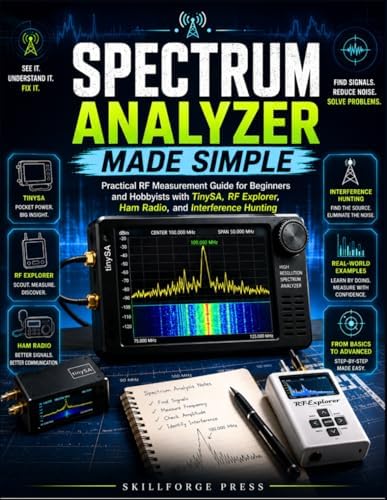 Spectrum Analyzer Made Simple: Practical RF Measurement Guide for Beginners and Hobbyists with TinySA, RF Explorer, Ham Radio, and Interference Hunting by Skillforge Press