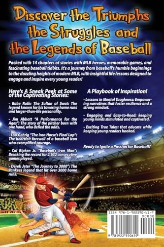 Inspiring Baseball Stories for Kids: 14 Incredible Baseball Tales with Lessons in Courage & Mental Toughness for Young Sports Fans by Ben Byde
