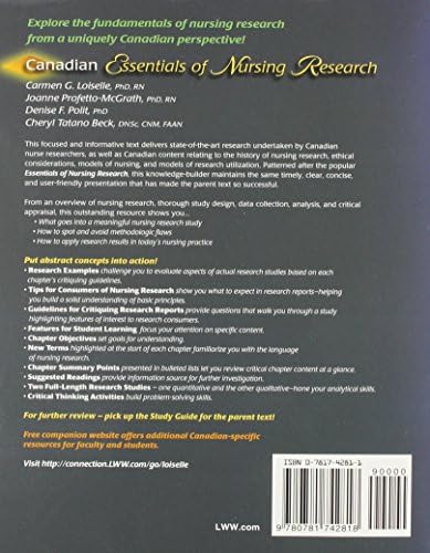 Canadian Essentials of Nursing Research: Methods@@ Appraisal@@ and Utilization by Cheryl Tatano Beck