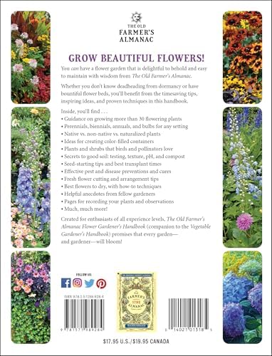 The Old Farmer's Almanac Flower Gardener's Handbook: Your Trusted Guide to Growing Stunning Blooms―From Planting to Cut-Bloom Preservation by Old Farmer’s Almanac