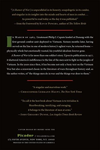 A Rumor of War: The Classic Vietnam Memoir (40th Anniversary Edition) by Philip Caputo