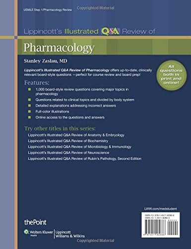 Lippincott's Illustrated Q&A Review of Pharmacology (Lippincott Illustrated Reviews Series) by Stanley Zaslau
