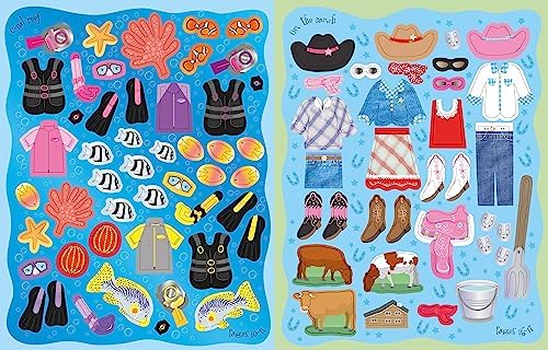 Sticker Dolly Dressing On Vacation: A Fun Sticker Activity Book About World Travel and Dress-Up for Children (Ages 5-8) by Lucy Bowman