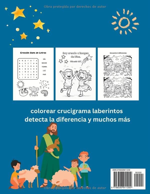 Libro de Actividades Bíblicas para Niños: Bible Activity Book for Kids (Libros en Español Para Niños: Church Children Sunday School Supplies) (Spanish Edition) by KHE Christian Press