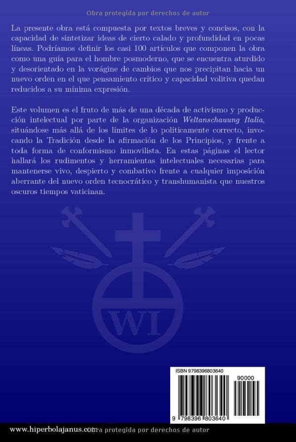 Breviarios contra la posmodernidad: Bosquejo de ideas para una era en disolución (Spanish Edition) by Weltanschauung Italia
