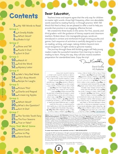 100 Words Kids Need to Read by 2nd Grade by Scholastic