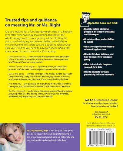 Dating For Dummies by Joy Browne