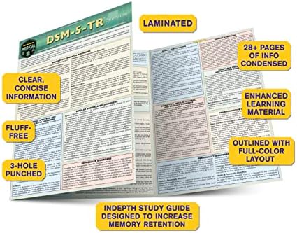 DSM-5-TR Overview: a QuickStudy Laminated Reference Guide by Rona Bernstein PsyD