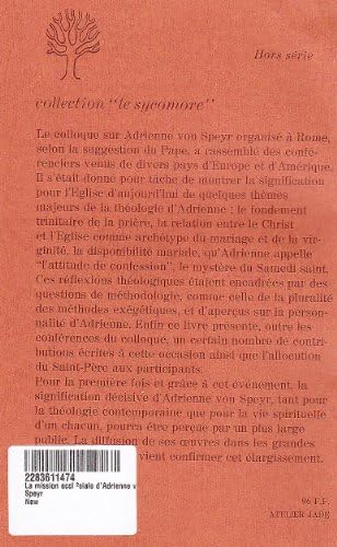 La mission ecclésiale d'Adrienne von Speyr by Angelo Scola